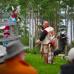 Indigenous performers at the Beothuk Interpretation Centre