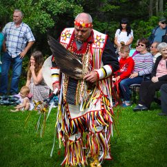 Indigenous performers at the Beothuk Interpretation Centre