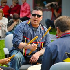 Indigenous performers at the Beothuk Interpretation Centre